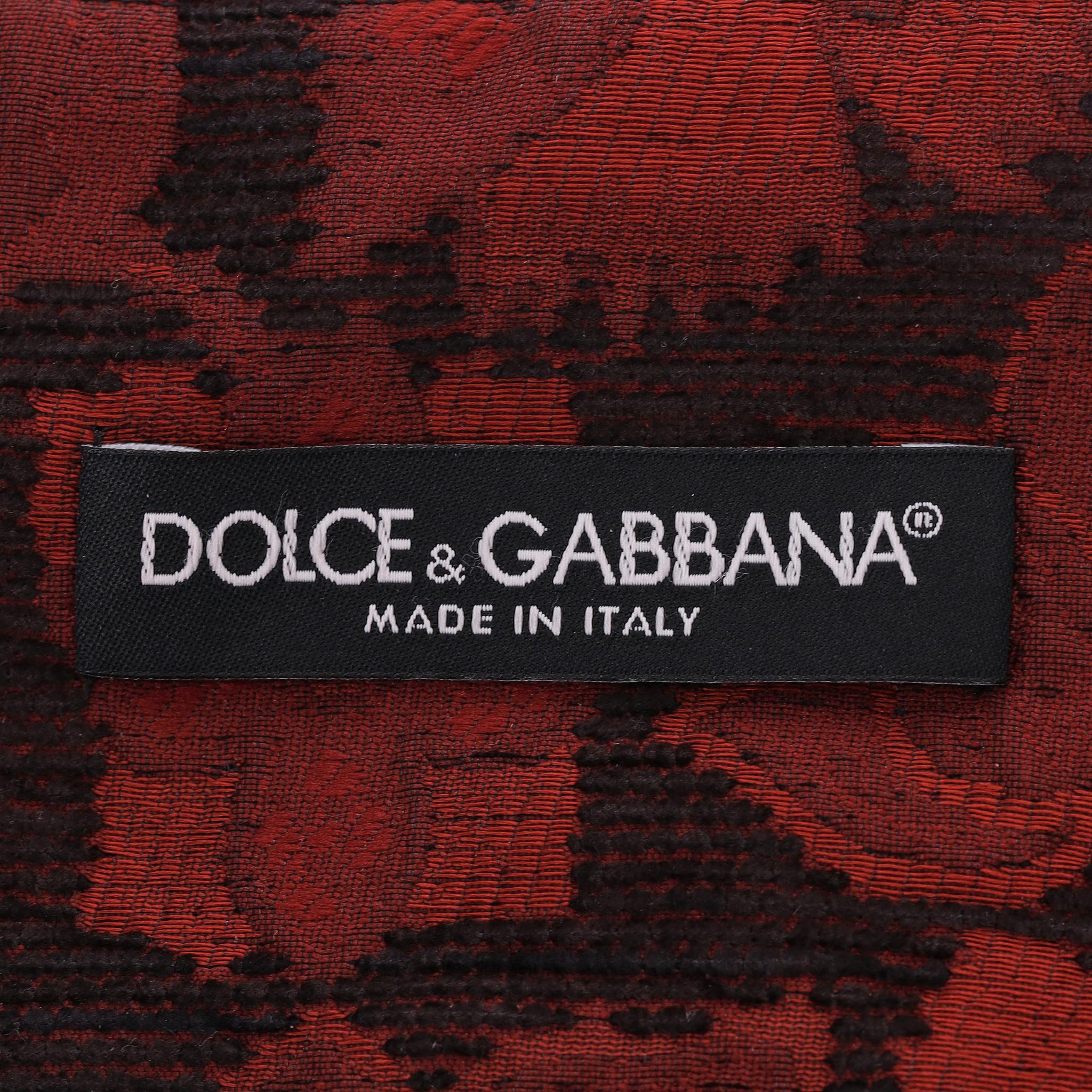 Dolce & Gabbana - Set bralette e gonna con ricamo in jacquard floreale in vendita 4