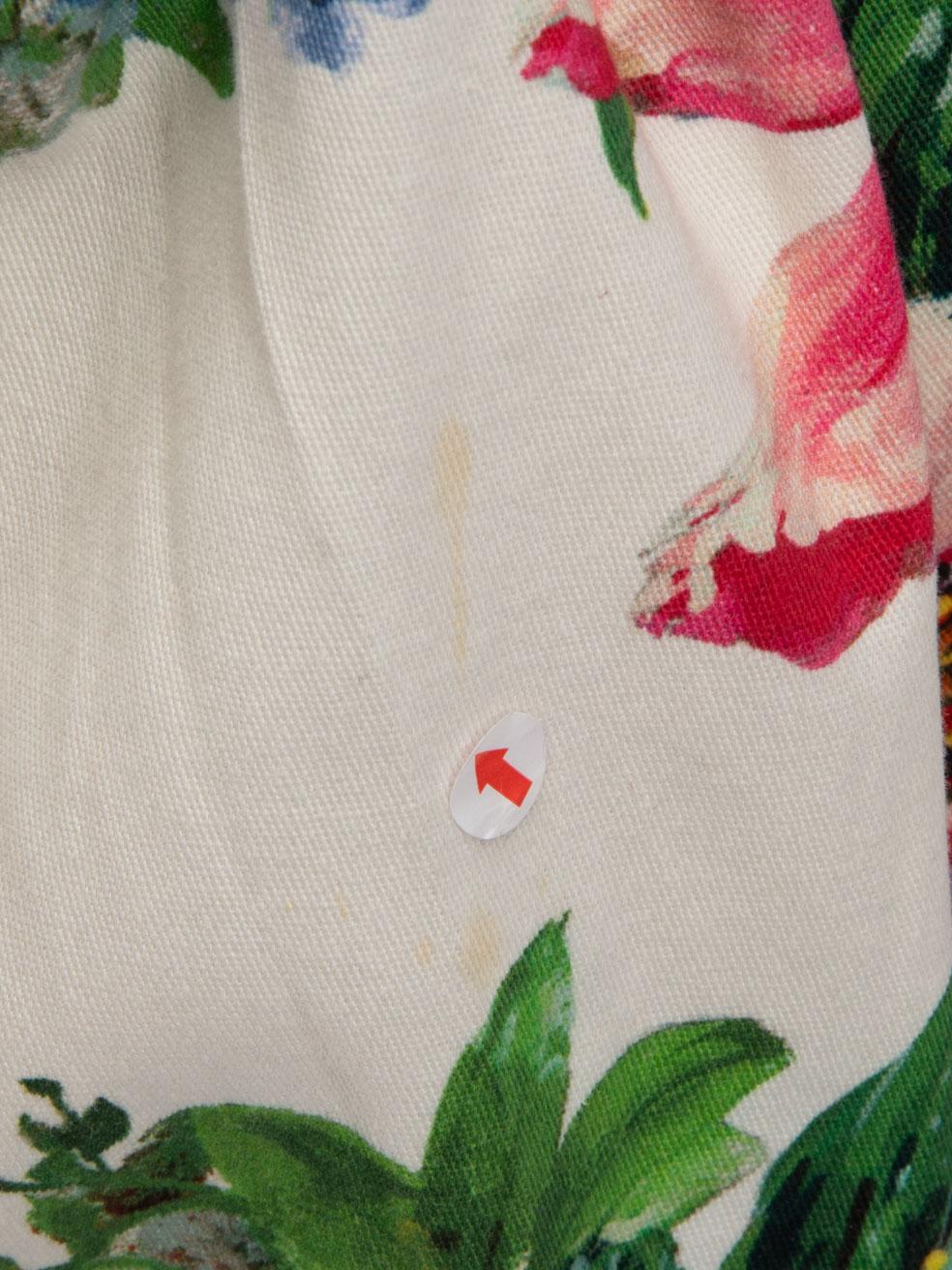 Dolce & Gabbana Floral Knee Length Skirt Size L In Good Condition For Sale In London, GB