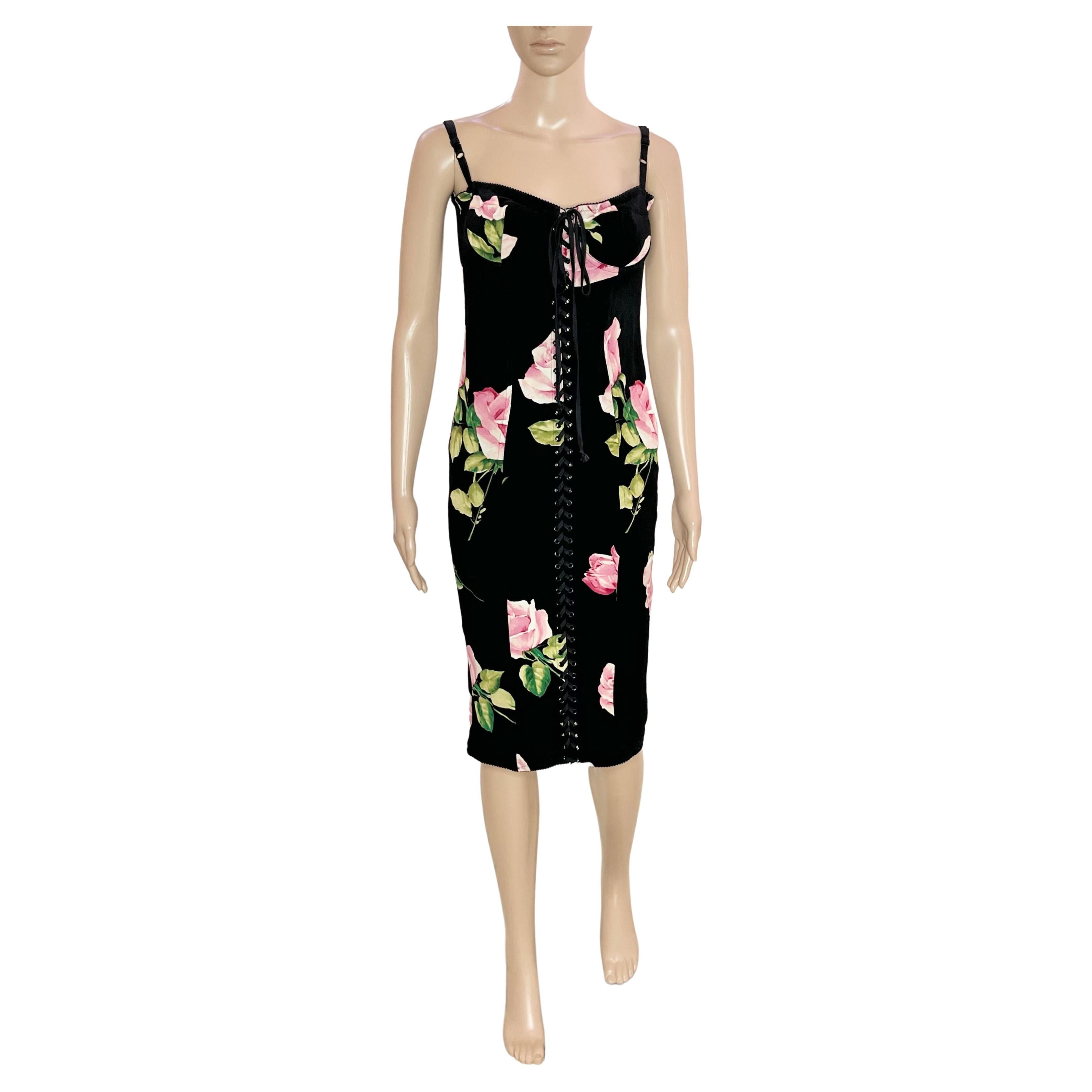 Dolce Gabbana Floral Dress - 114 For Sale on 1stDibs | dolce