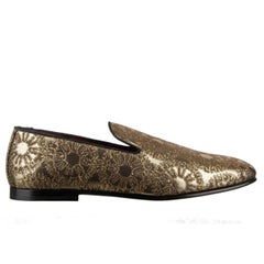 Dolce & Gabbana Florales Lurex-Jacquard-Loafer YOUNG POPE Gold EUR 42,5