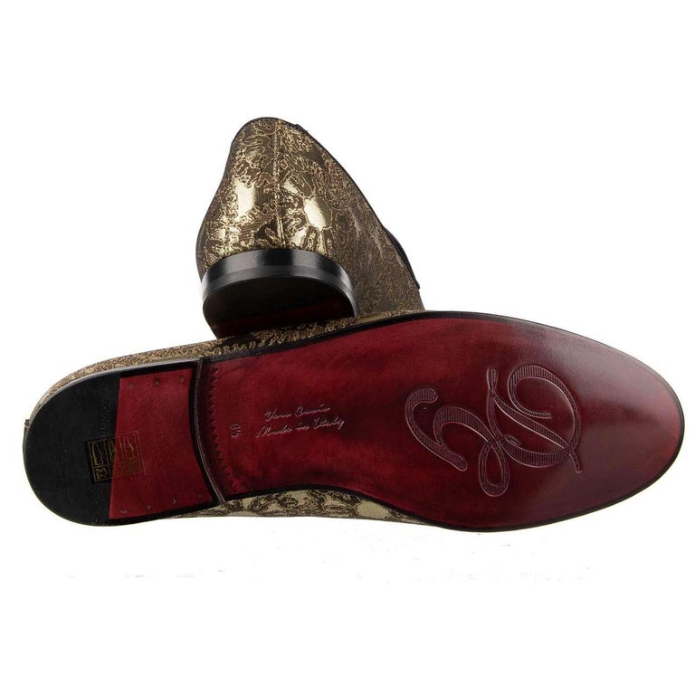 Dolce & Gabbana Gold Lurex Fantasia Mid Arm Length Gloves