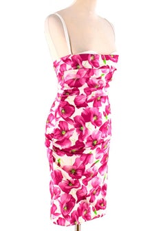 Dolce & Gabbana Bustierkleid mit Blumenmuster