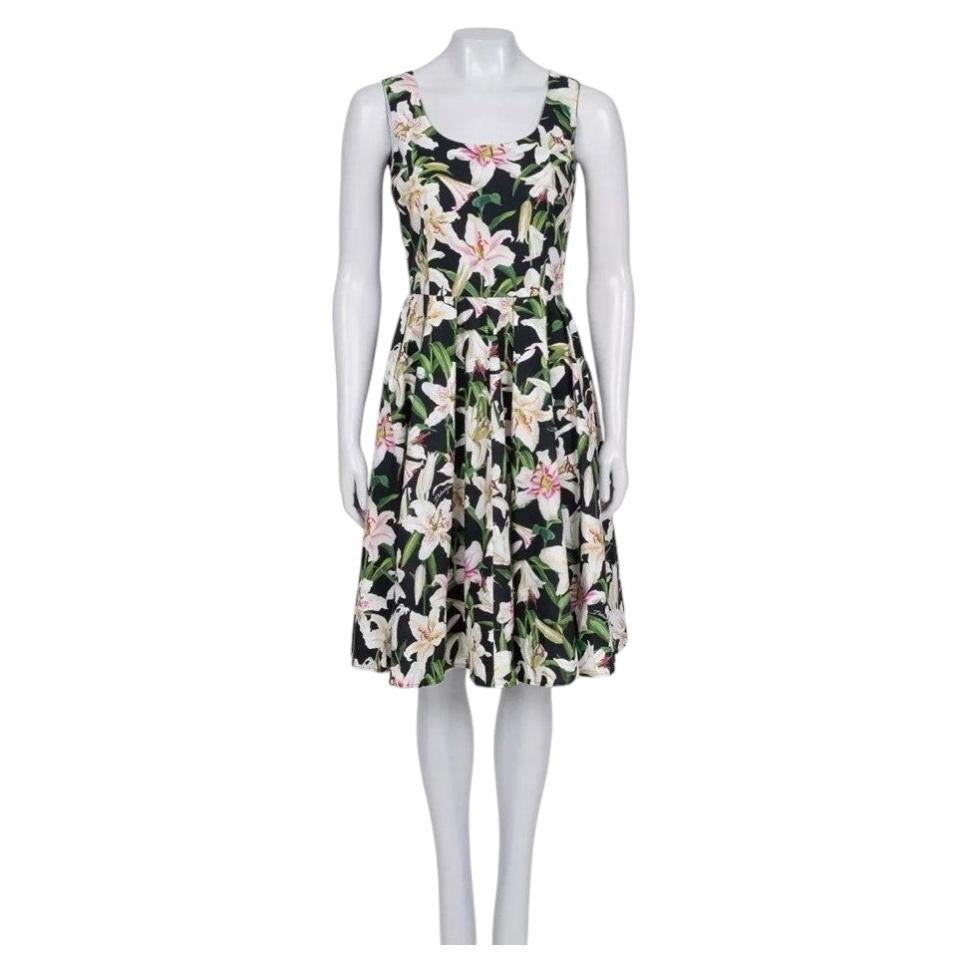 Dolce & Gabbana Floral Print Cotton Mini Dress IT40