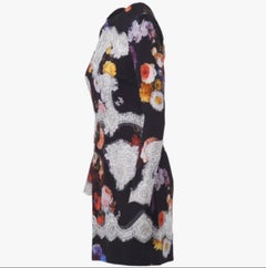 Dolce & Gabbana Floral Print Dress with Lace Details