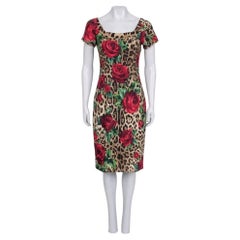 Dolce & Gabbana Robe cintrée à imprimé floral - Taille IT44/L