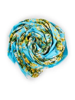 Dolce & Gabbana Floral Print Fringed Scarf