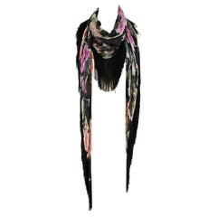 Dolce 
Gabbana Floral-Print Fringed Scarf