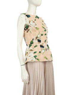 Dolce & Gabbana Floral Print Peplum Top Size M