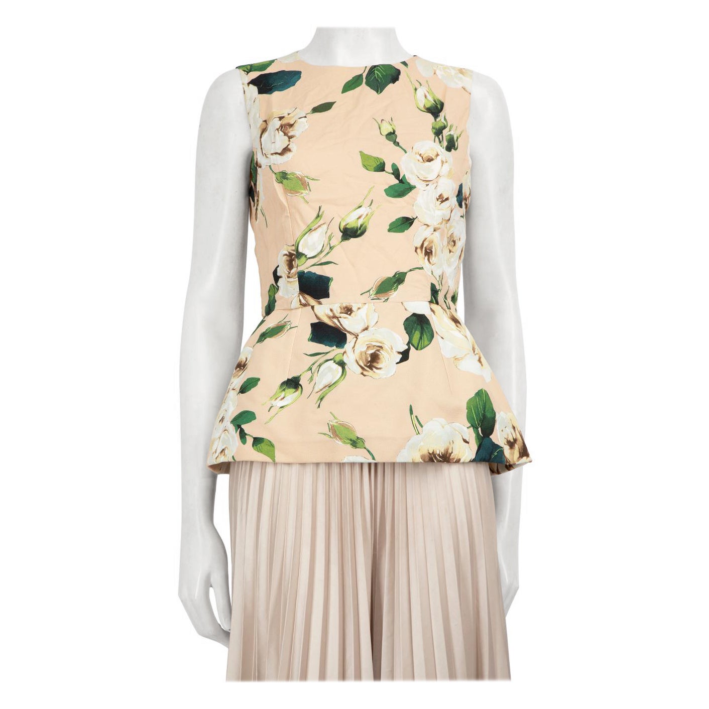 Dolce & Gabbana - Top Peplum con stampa floreale Taglia M
