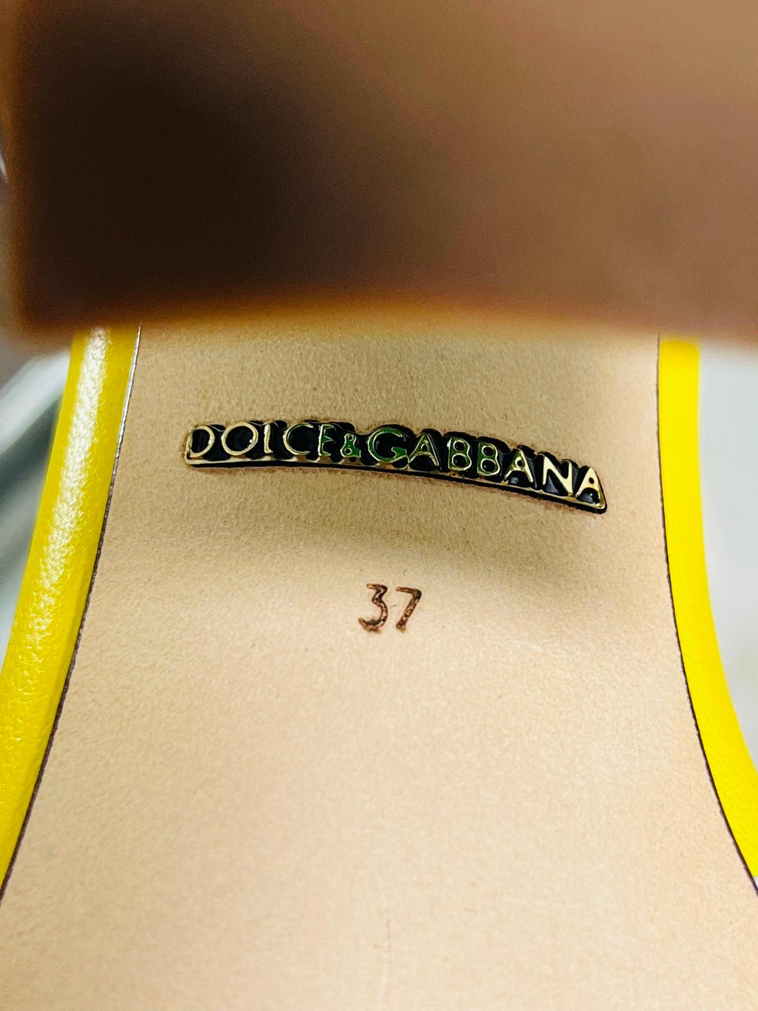 Dolce & Gabbana Floral Print Sandals 6