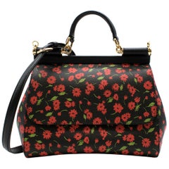 Dolce & Gabbana Floral Print Sicily Bag
