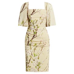 Dolce & Gabbana Floral Print Silk Dress