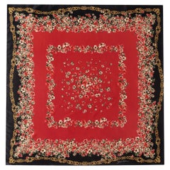 Dolce & Gabbana Floral Print Silk Twill Scarf