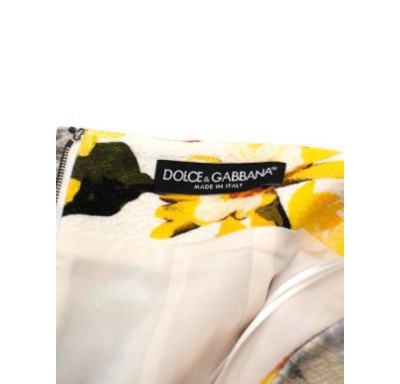 Dolce & Gabbana Floral Print Skirt For Sale 1