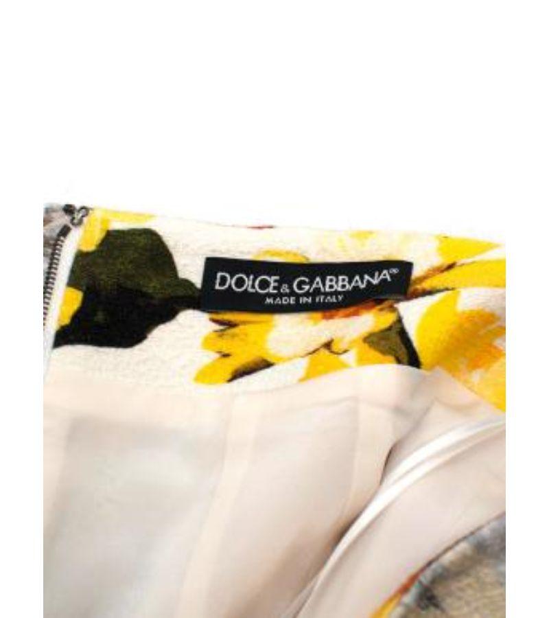 Dolce & Gabbana Floral Print Skirt For Sale 2