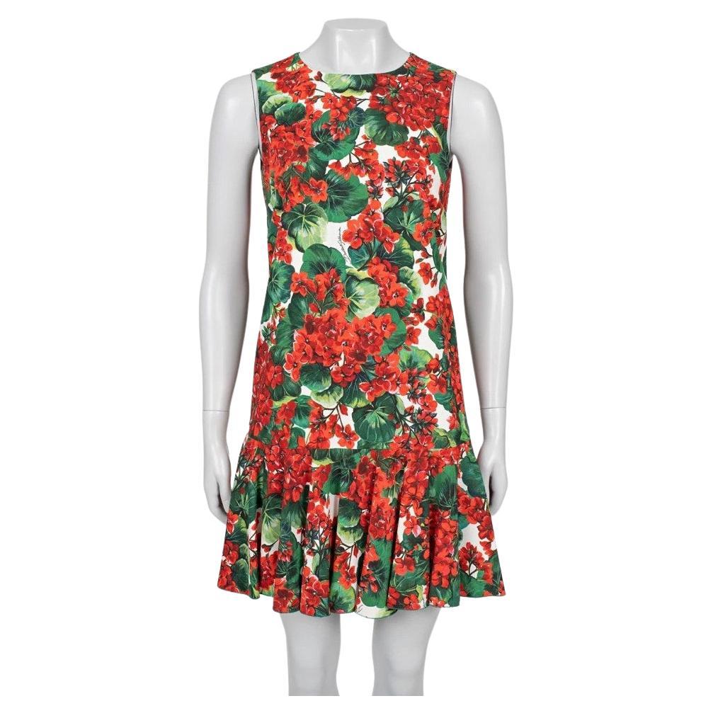 Dolce & Gabbana - Robe sans manches à imprimé floral IT40 / S