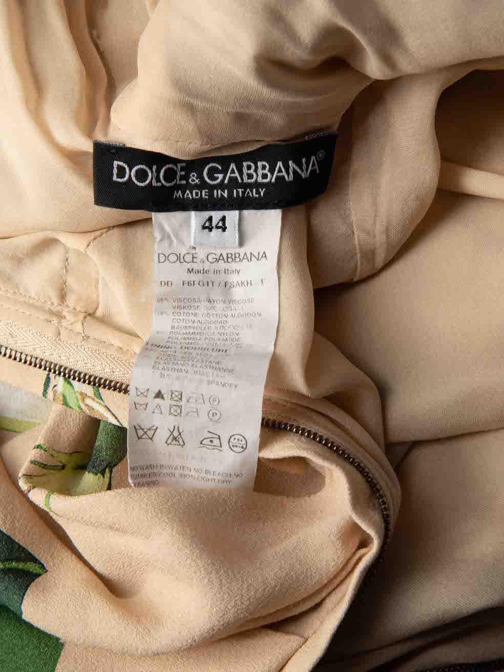 Dolce & Gabbana - Vestito senza maniche con stampa floreale - taglia L. In condizioni ottime in vendita a London, GB