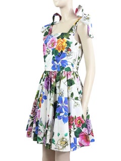 Dolce Gabbana Floral printed bow dress
