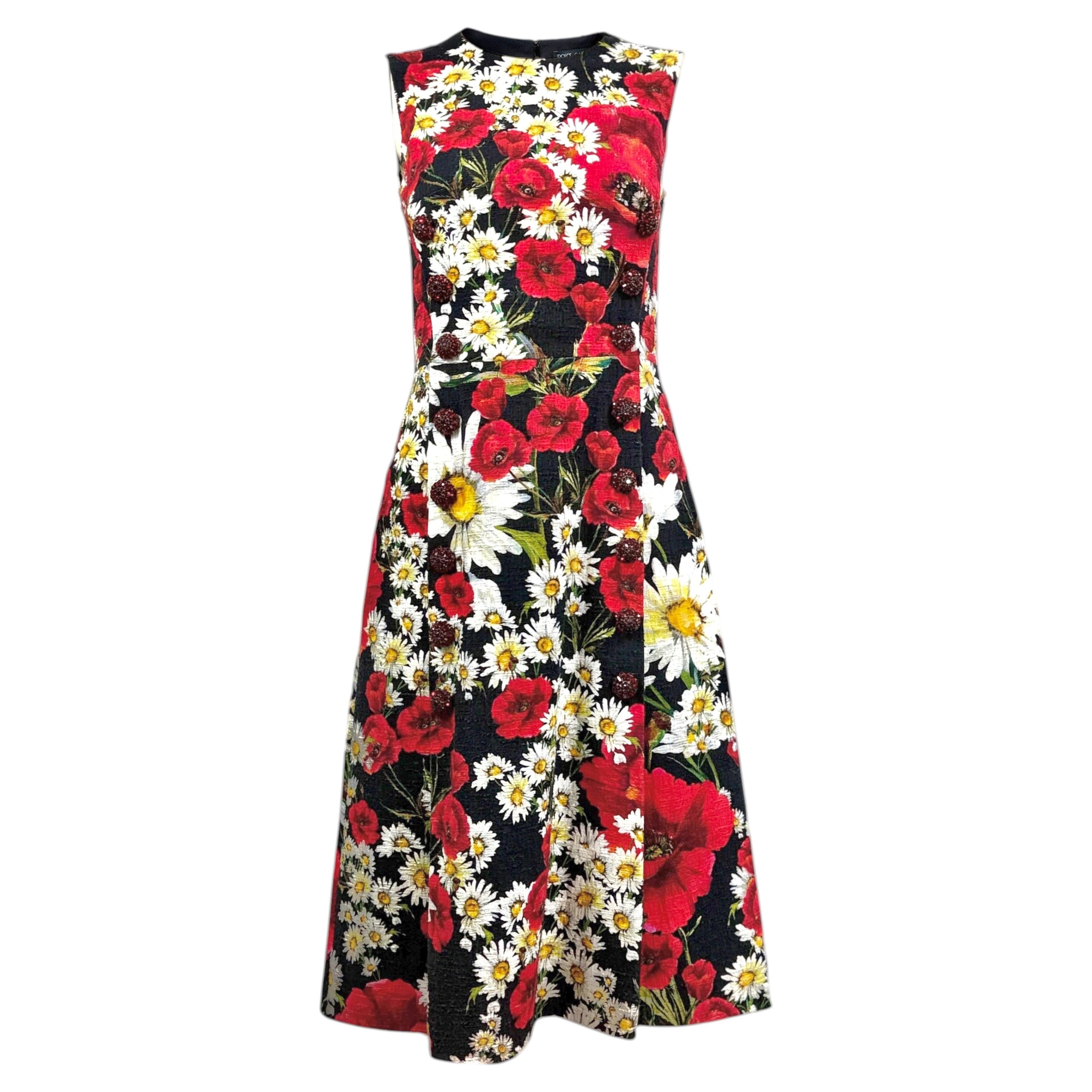 Dolce Gabbana floral printed dress