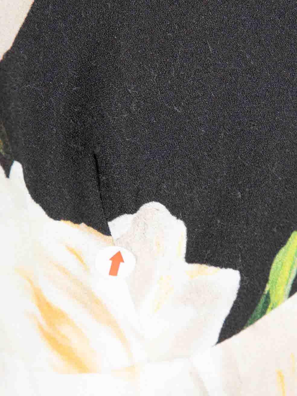 Mini robe à col rond imprimée florale Dolce & Gabbana, taille XL Pour femmes en vente