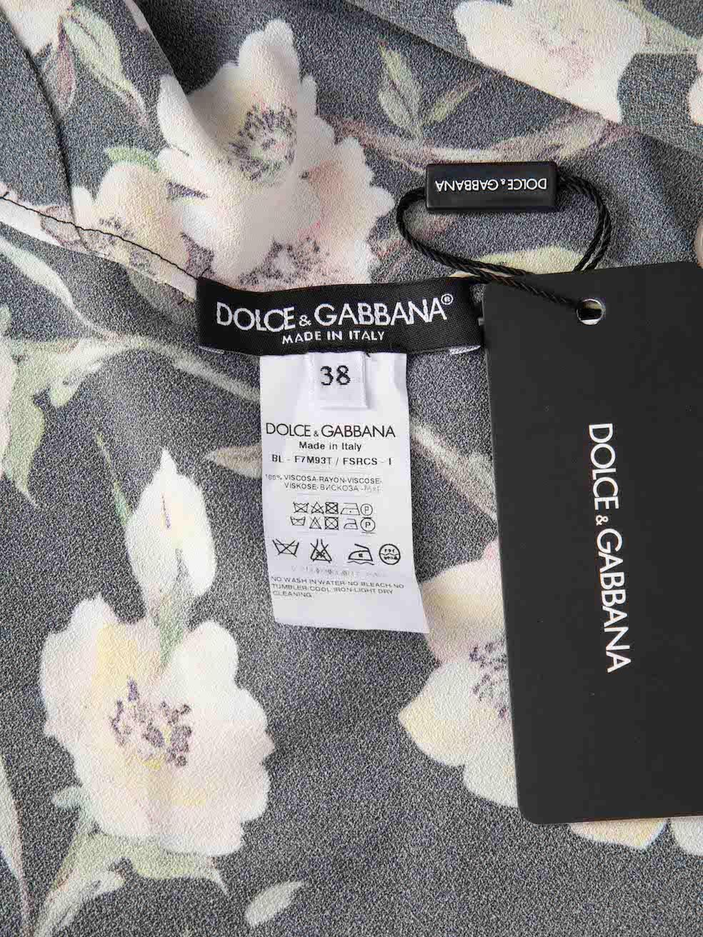 Women's Dolce & Gabbana Floral Printed Top Size XS For Sale