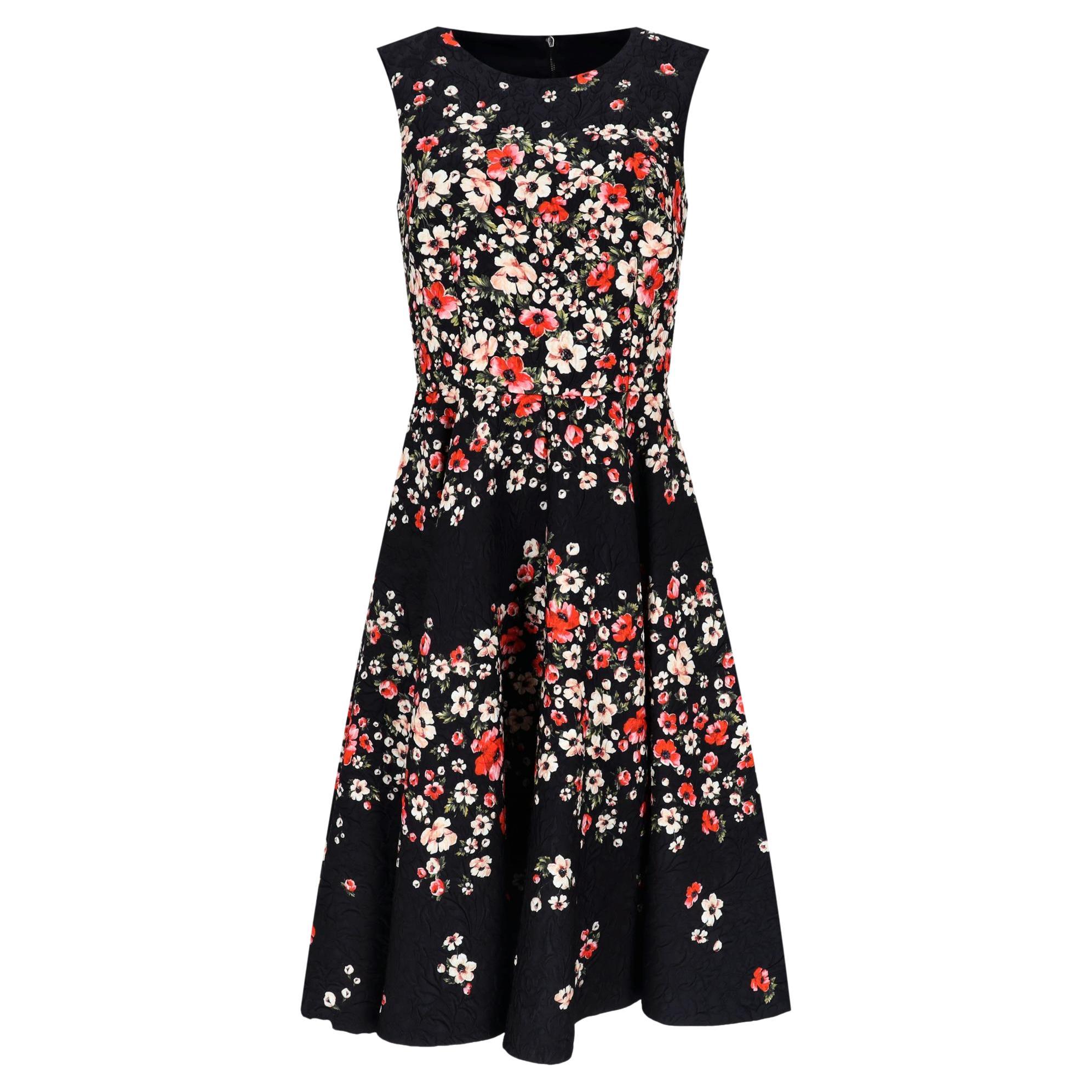 Dolce
Gabbana - Robe en jacquard de soie mélangée à fleurs