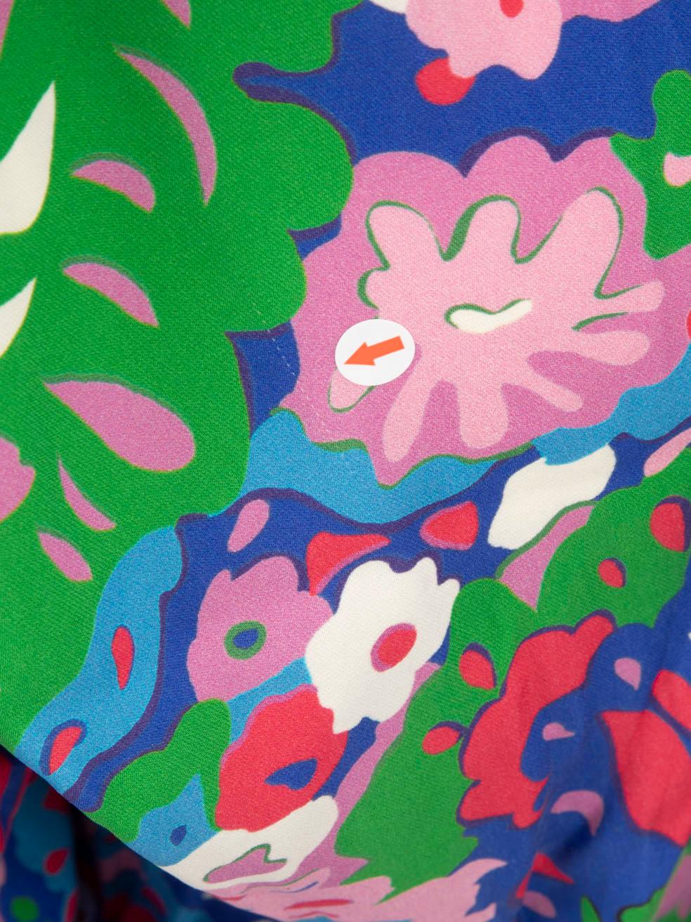 Dolce & Gabbana - Ensemble chemisier et pantalon en soie à fleurs Taille XXL Excellent état - En vente à London, GB