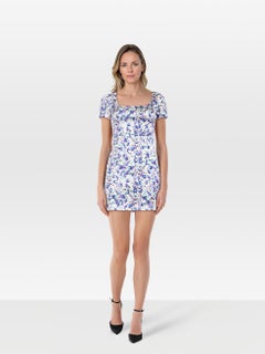 Dolce & Gabbana Floral Silk Short Sleeve Dress Size XXS
