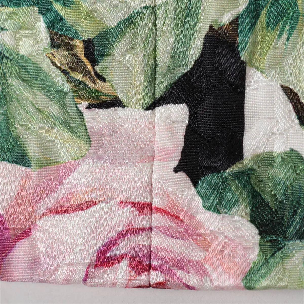 Dolce & Gabbana Falda de Algodón a Rayas Florales Negro x Blanco en venta 5
