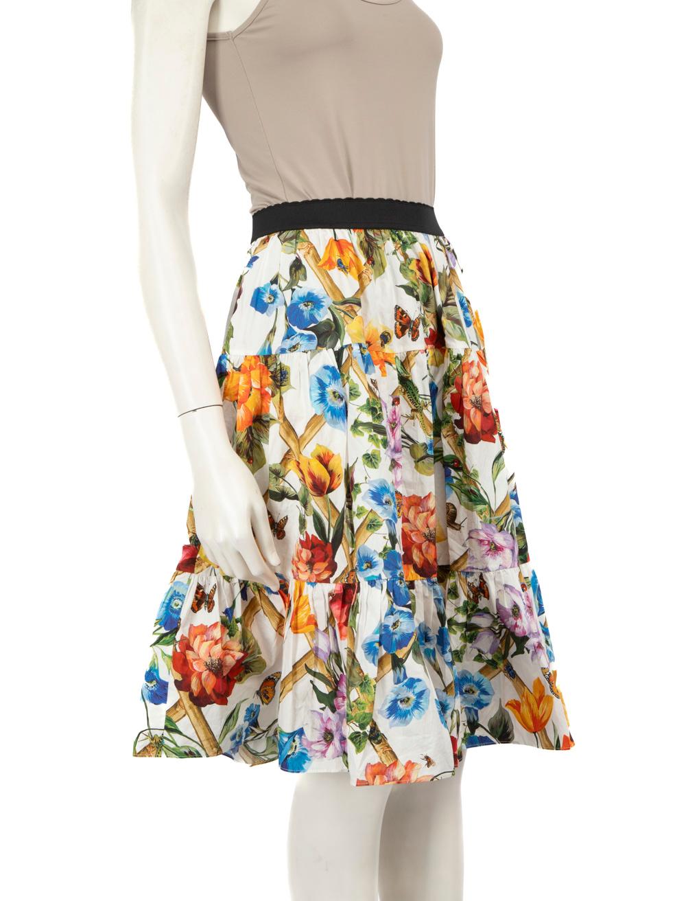CONDITION is Very good. Minimal wear to the skirt is evident. Loose designer label in the back of the waist band on this used Dolce & Gabbana designer resale item. Please note the size and composition label is