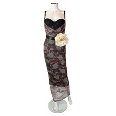 Dolce & Gabbana Kleid aus geblümtem Tüll mit Korsage mit Korsage, F/S 2004