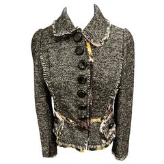 Dolce & Gabbana Floral Tweed Blazer