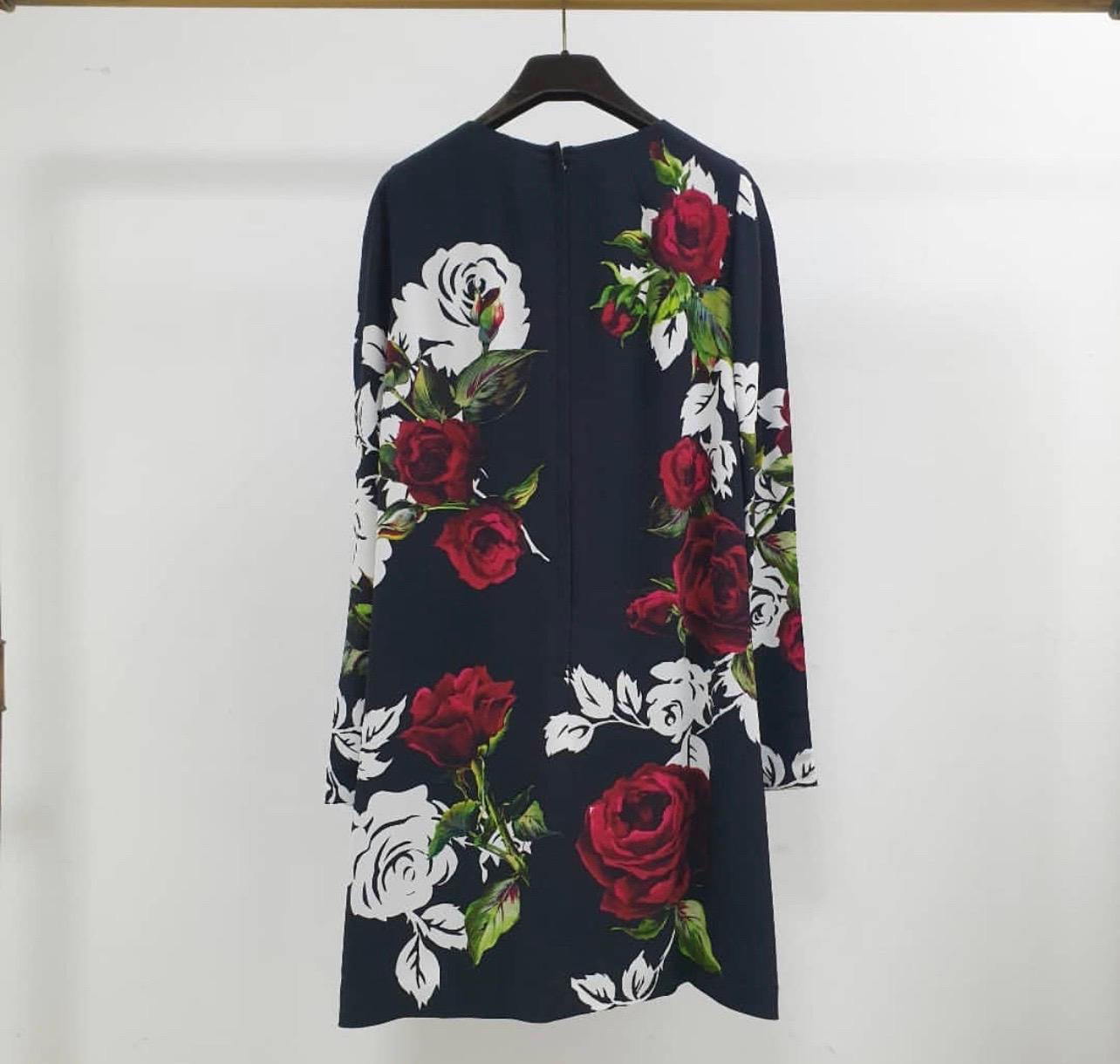 Women's Dolce & Gabbana Floral Viscose Mini Dress