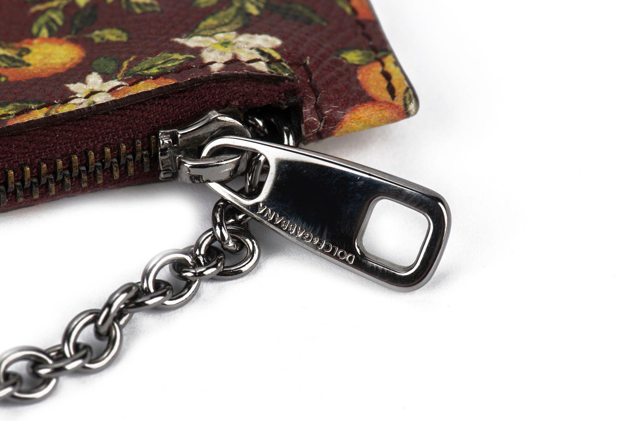 Dolce & Gabbana Flower Coin Wallet/Keychain For Sale 1