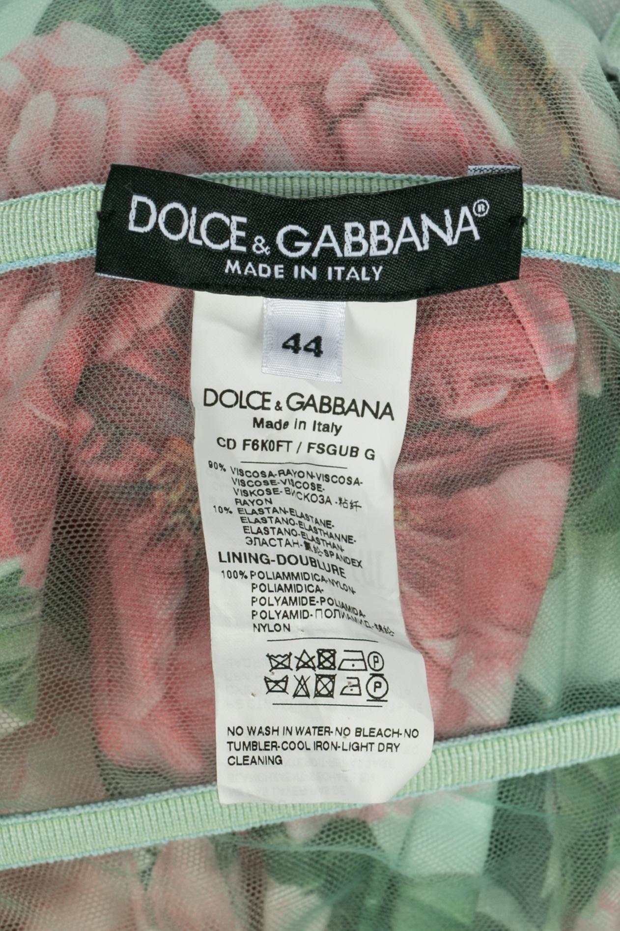 Robe à fleurs Dolce & Gabbana en vente 5