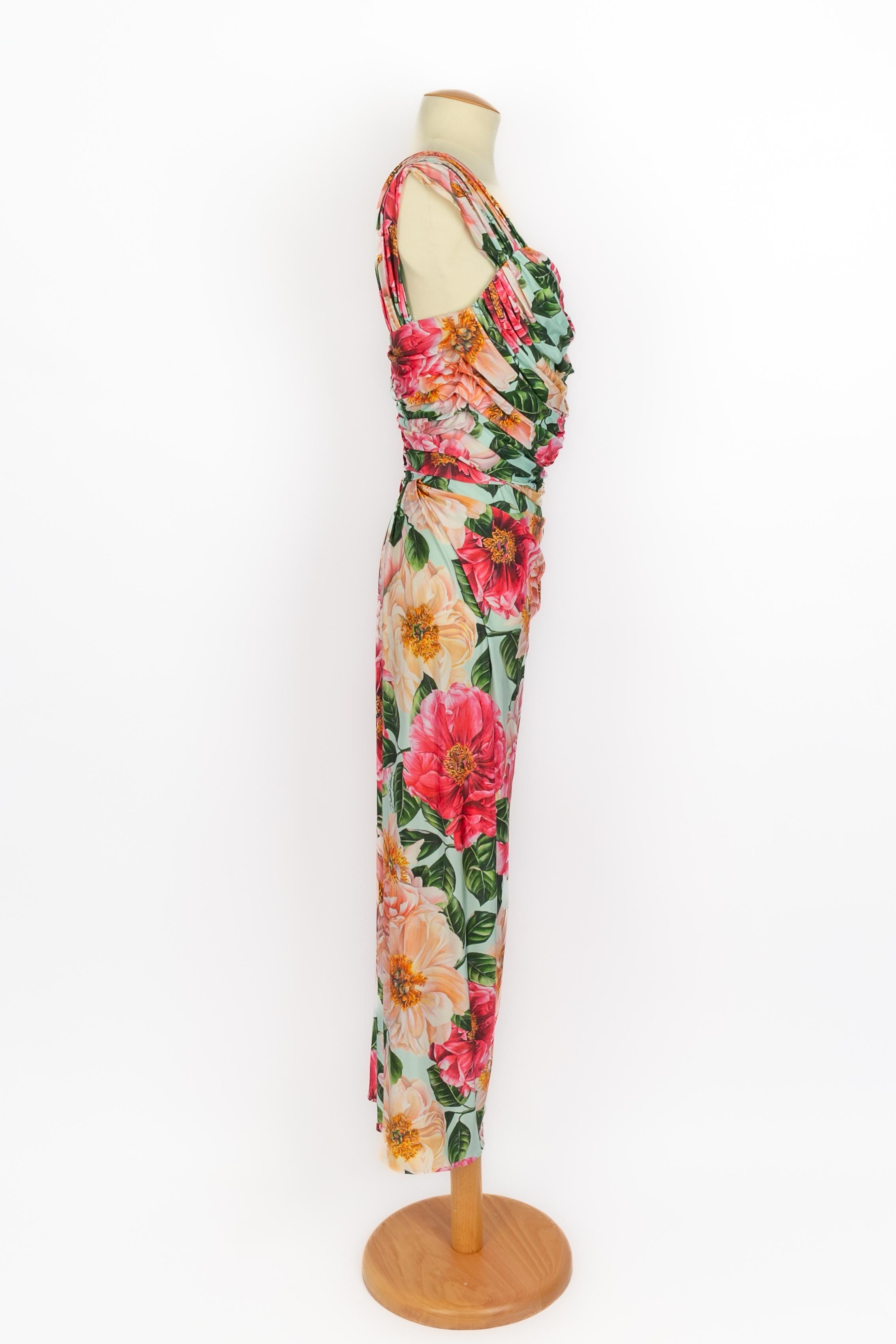 Robe à fleurs Dolce & Gabbana Excellent état - En vente à SAINT-OUEN-SUR-SEINE, FR