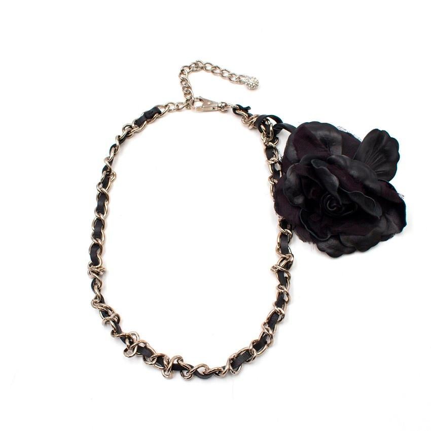 Dolce & Gabbana Flower Embellished Chain Belt  3
