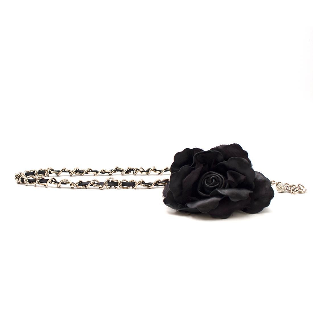 Dolce & Gabbana Flower Embellished Chain Belt  4