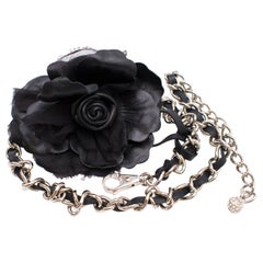 Dolce & Gabbana Flower Embellished Chain Belt
