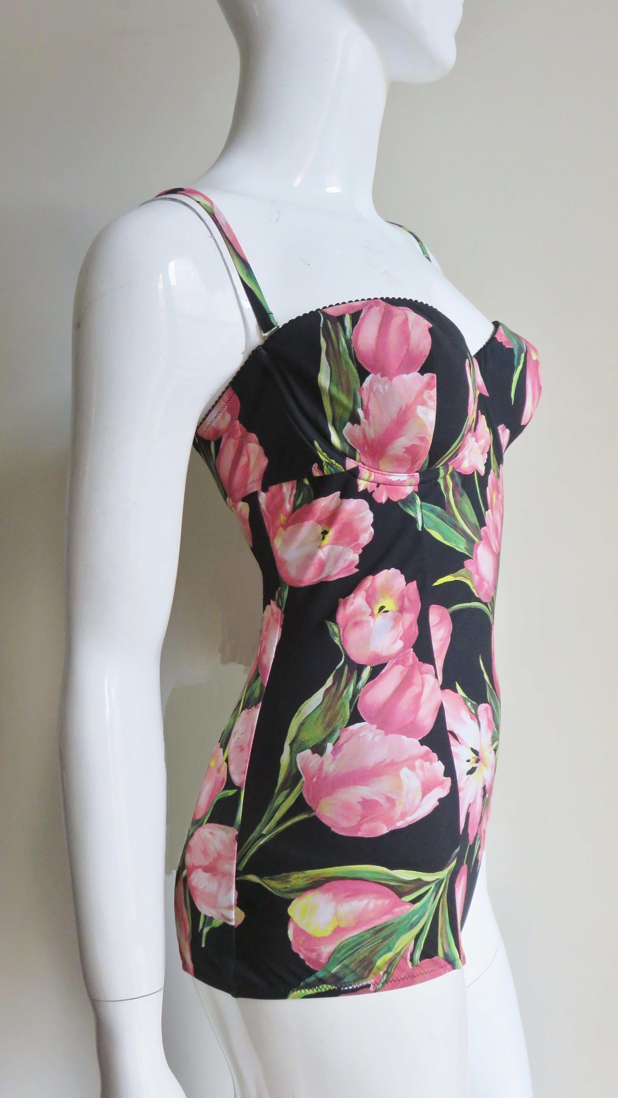 Dolce & Gabbana Flower Pattern Swimsuit 5