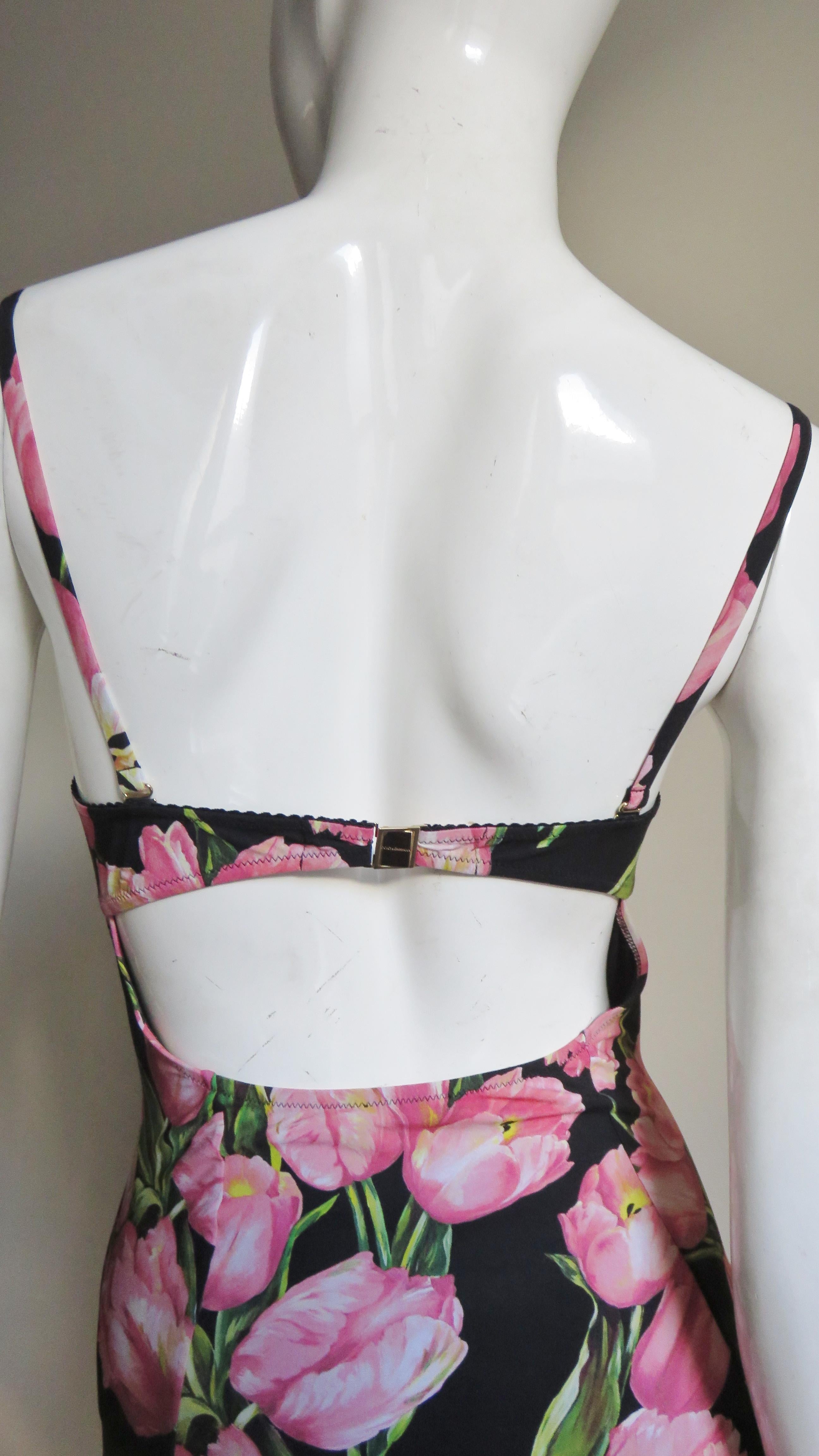 Dolce & Gabbana Flower Pattern Swimsuit 7