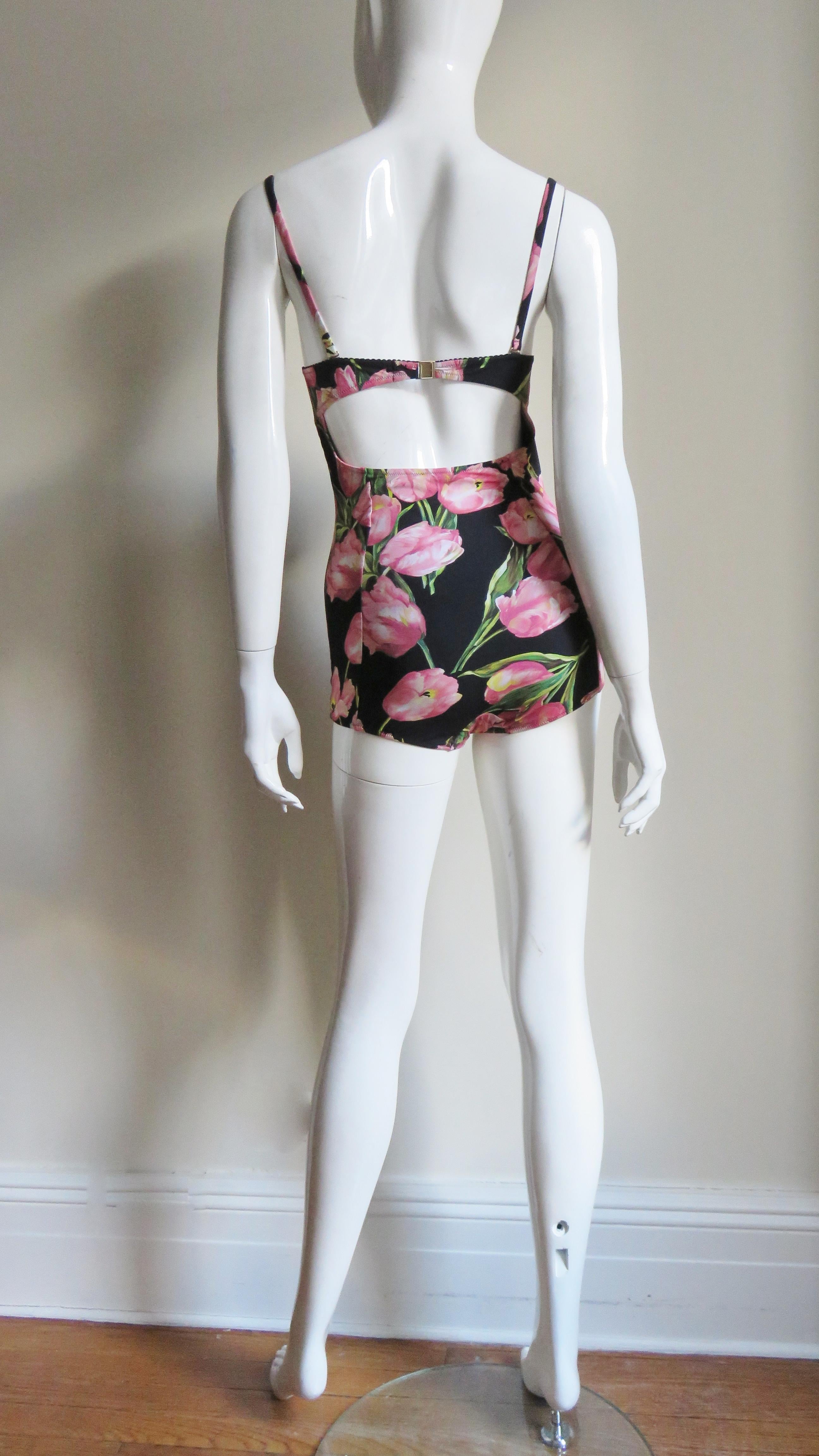 Dolce & Gabbana Flower Pattern Swimsuit 11