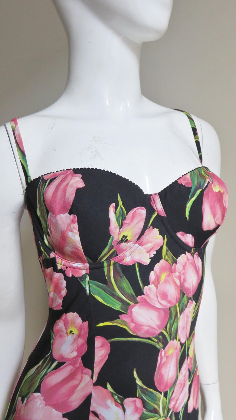 Dolce and Gabbana Flower Pattern Swimsuit at 1stDibs