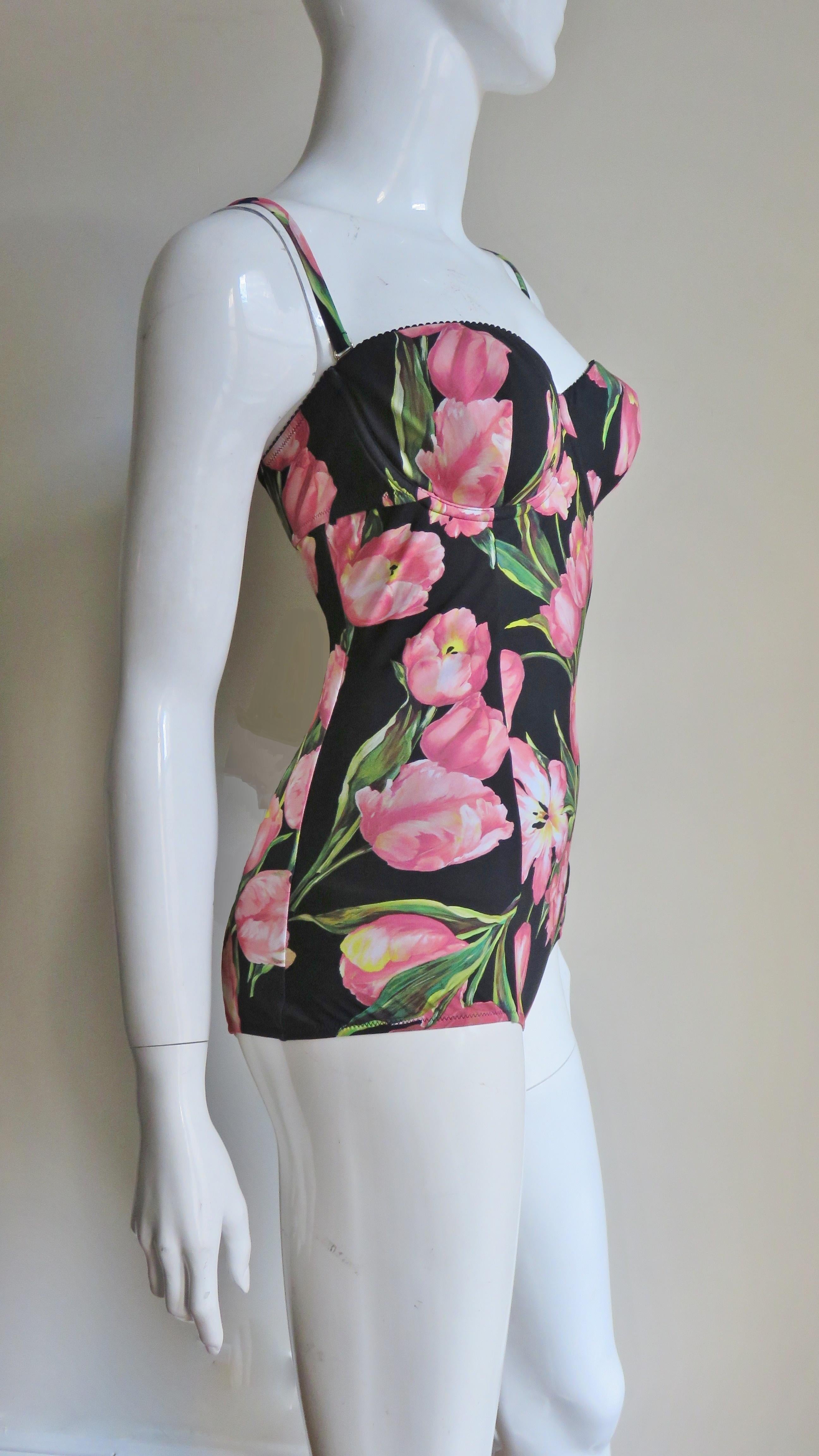 Dolce & Gabbana Flower Pattern Swimsuit 4