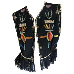  Dolce & Gabbana for Bergdorf Goodman 1980's Embellished Beaded Vest