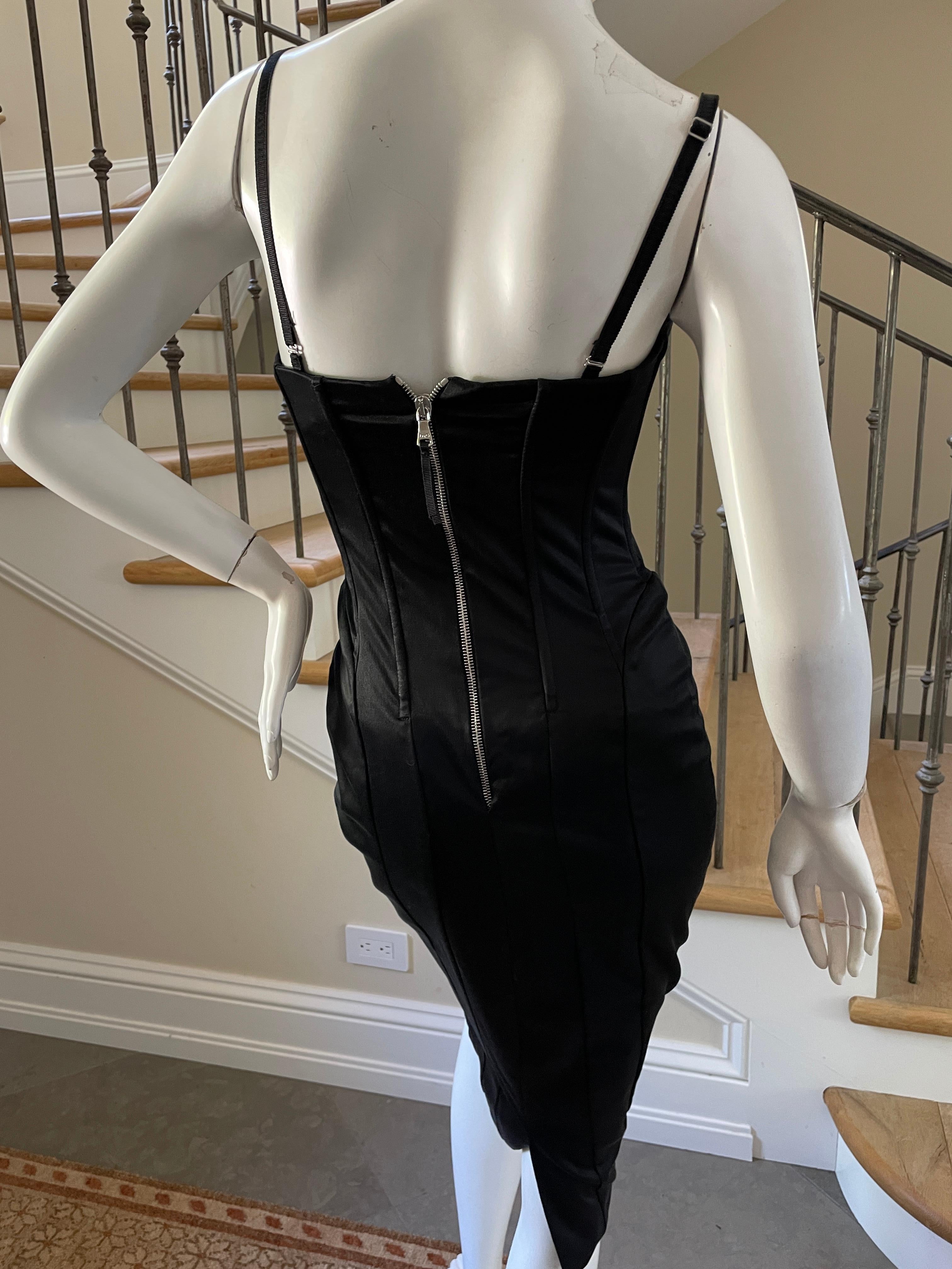 Dolce & Gabbana for D&G Black Cocktail Dress with Full Corset 6