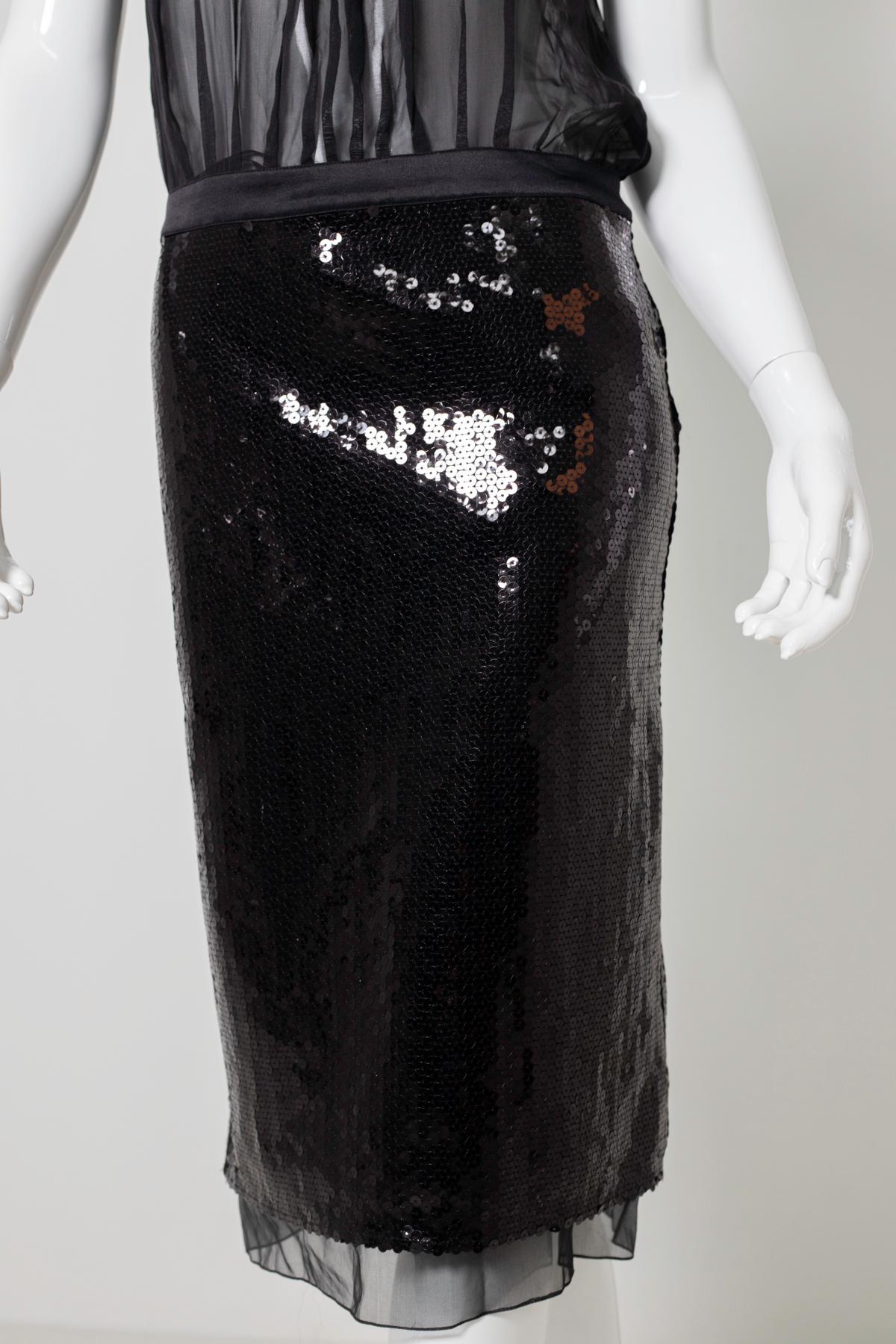Black Dolce&Gabbana for D&G Seductive Sequin Dress