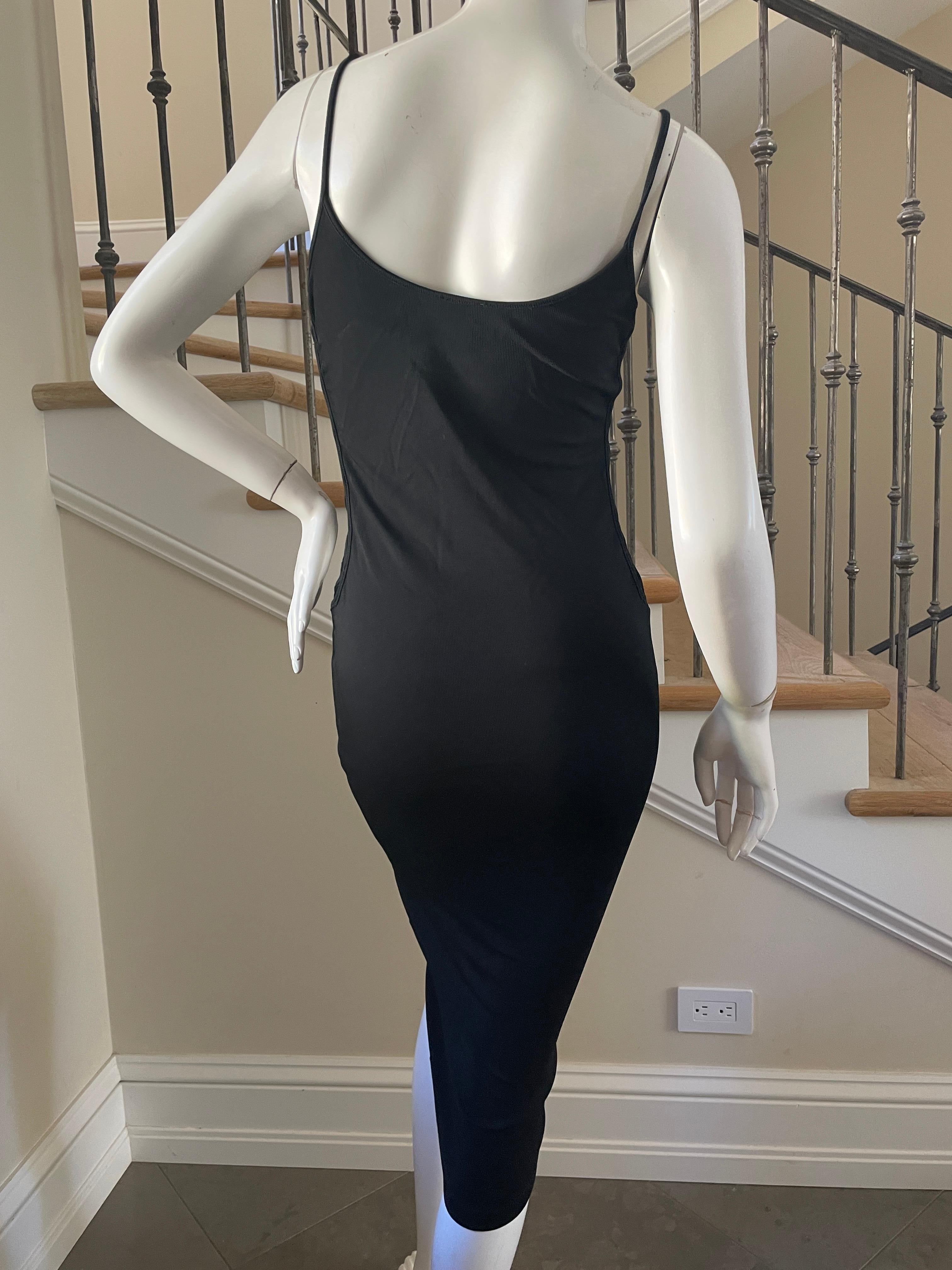 Dolce & Gabbana for D&G Vintage Black Cocktail Dress with Cut Out Laced Sides For Sale 3