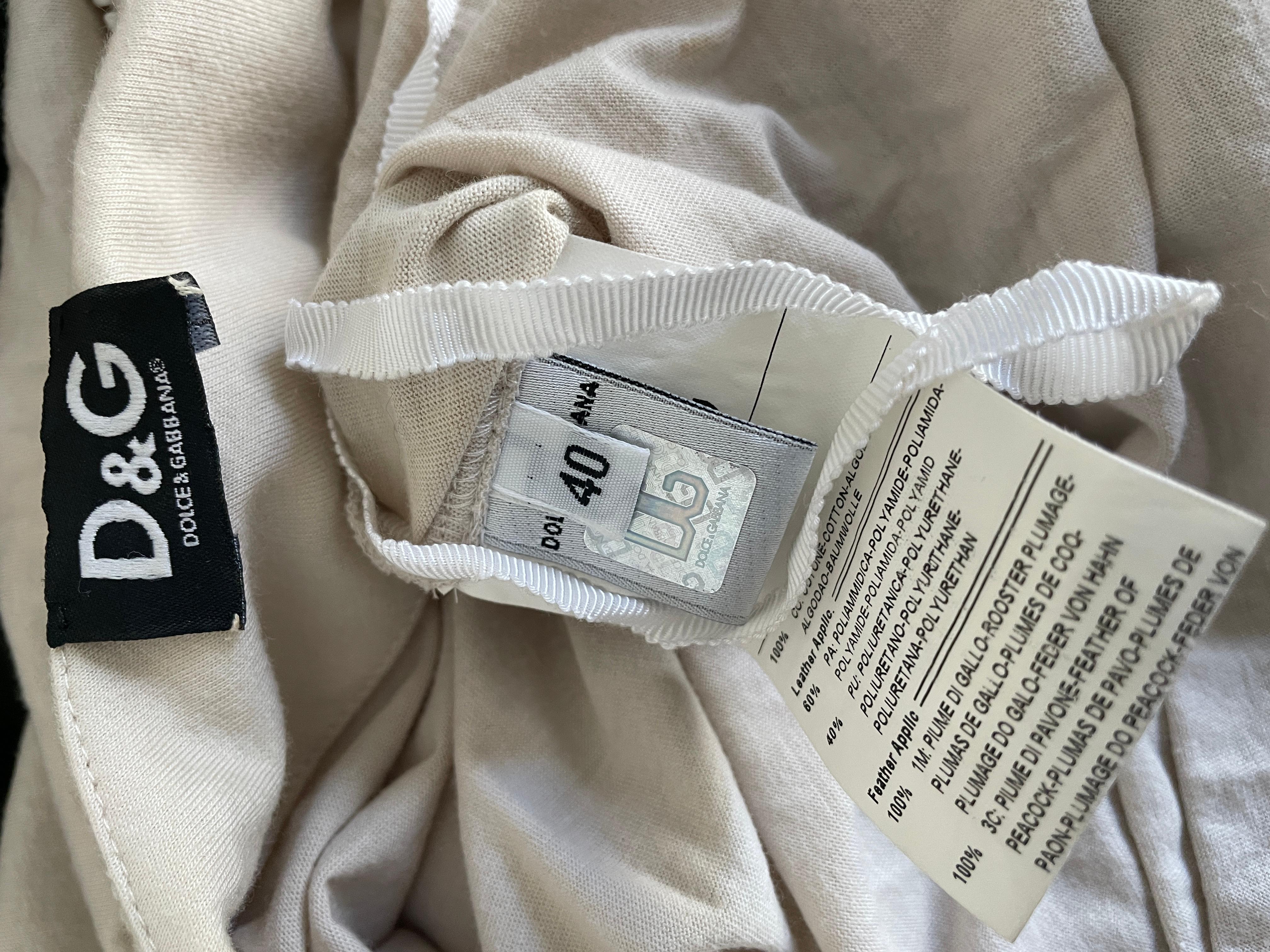 Dolce & Gabbana für D&G Vintage Ein-Schulter-Top mit Wildlederfransen im Angebot 3