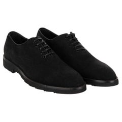 Dolce & Gabbana - Formal Suede Leather Derby Shoes SICILIA Black 40 UK 6 US 7